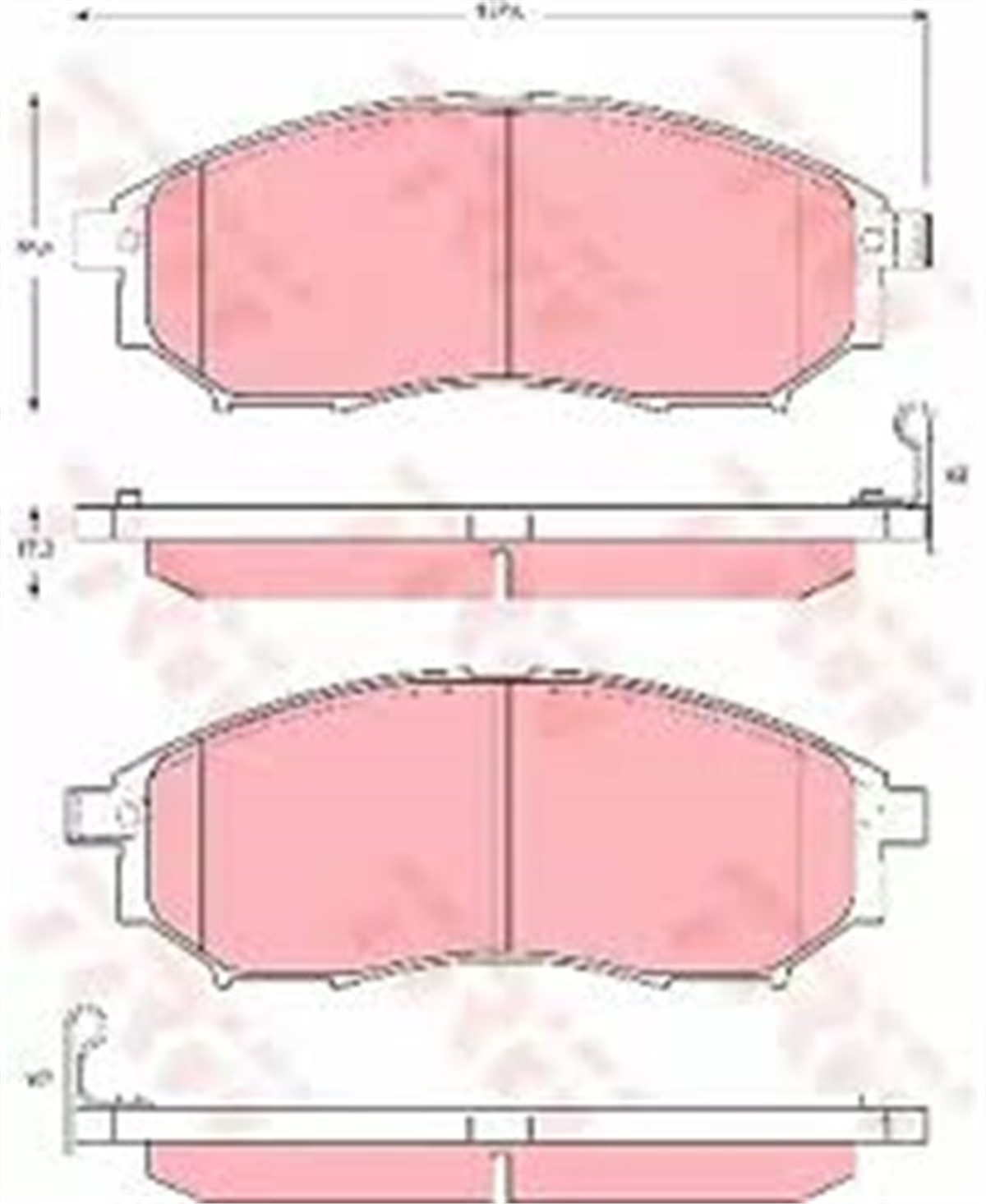 LEONÖN BALATA CADDY-PASSAT-GOLF7-A3-LEON-OCTAVIA 2013 TRW GDB2143TRWTRW GDB2143