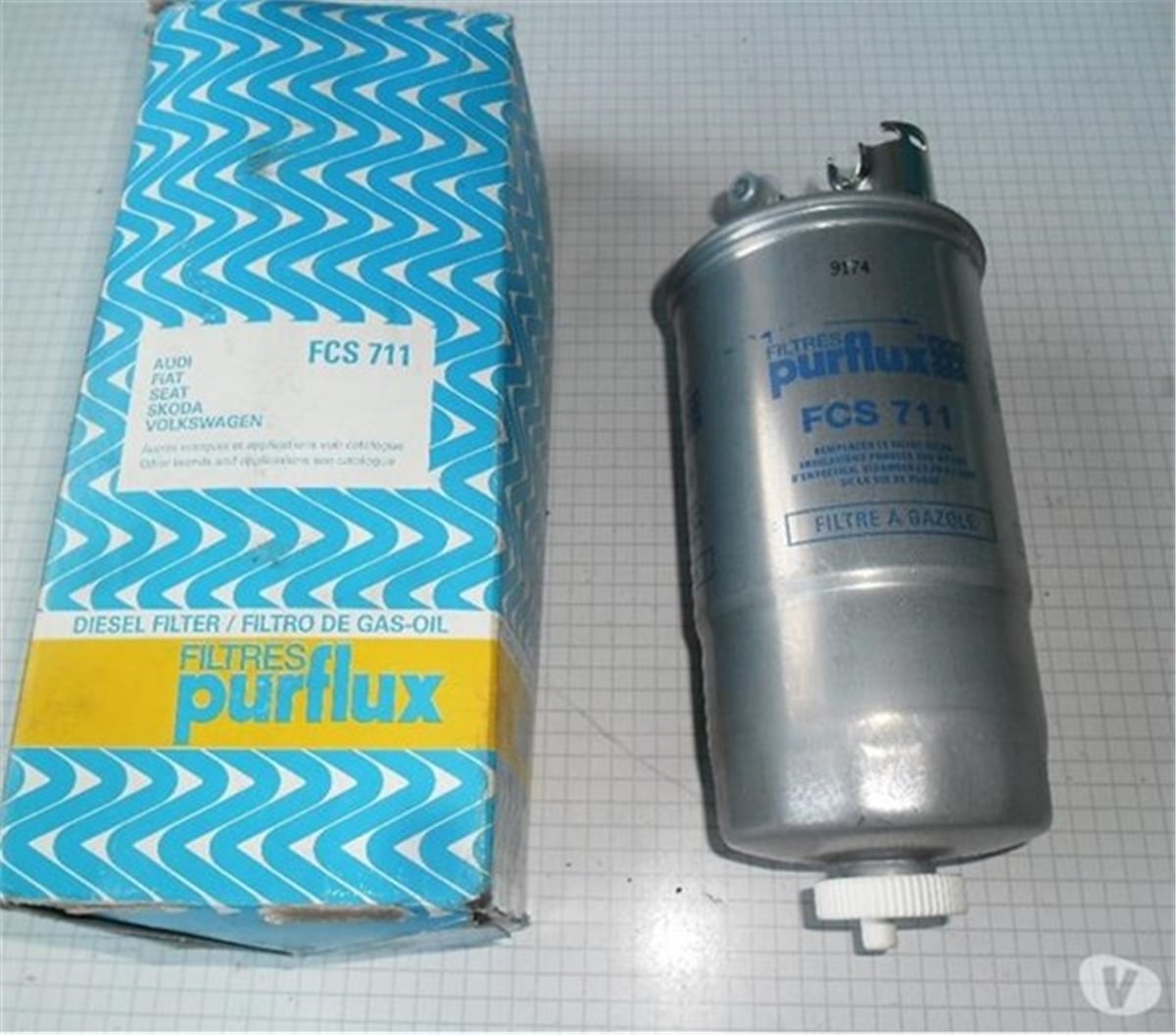 LEONYAKIT FİLTRESİ PUNTO-LEON-TOLEDO II-OCTAVIA-BORA-GOLF IV-PASSAT-LT 28-35-LT 28-46 1.9 TDI PURFLUX FCS711PURFLUXPURFLUX FCS711
