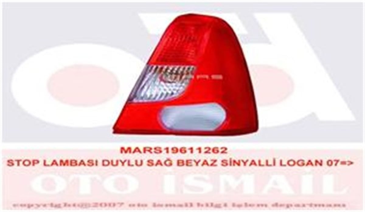 LOGANSTOP LAMBASI DUYLU SAĞ BEYAZ SİNYALLİ LOGAN SEDAN 07 MARS 611262MARS-MARS 611262