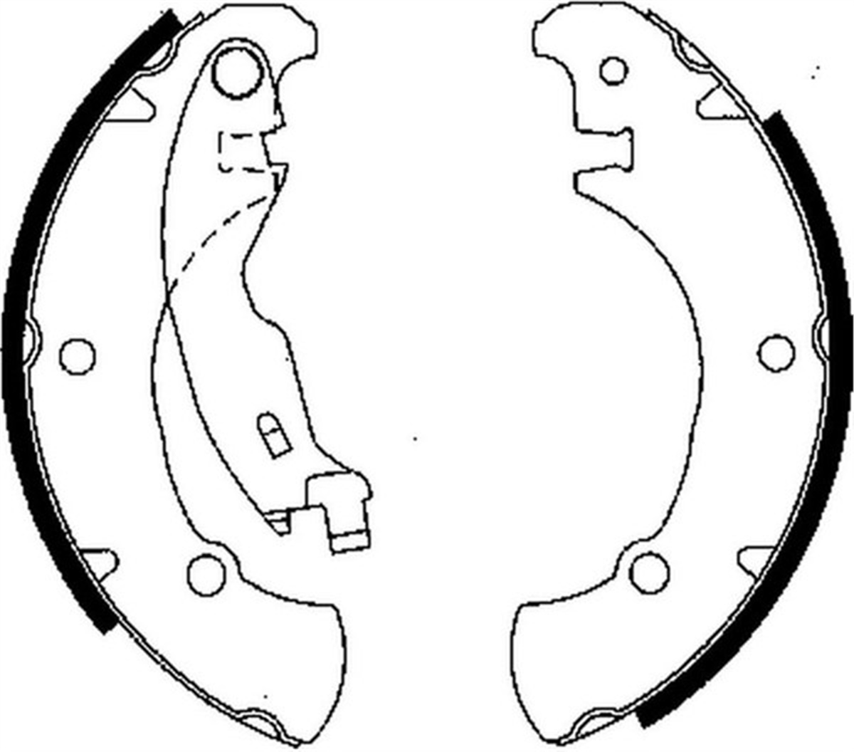 MAREAARKA PABUÇLU BALATA YAPIŞTIRMA MAREA 1.2 16V-1.4 12V-1.6 16V-1.8 16V-1.9JTD-1.9TD-2.0 20V-2.4JTD RIW P5006RIWRIW P5006