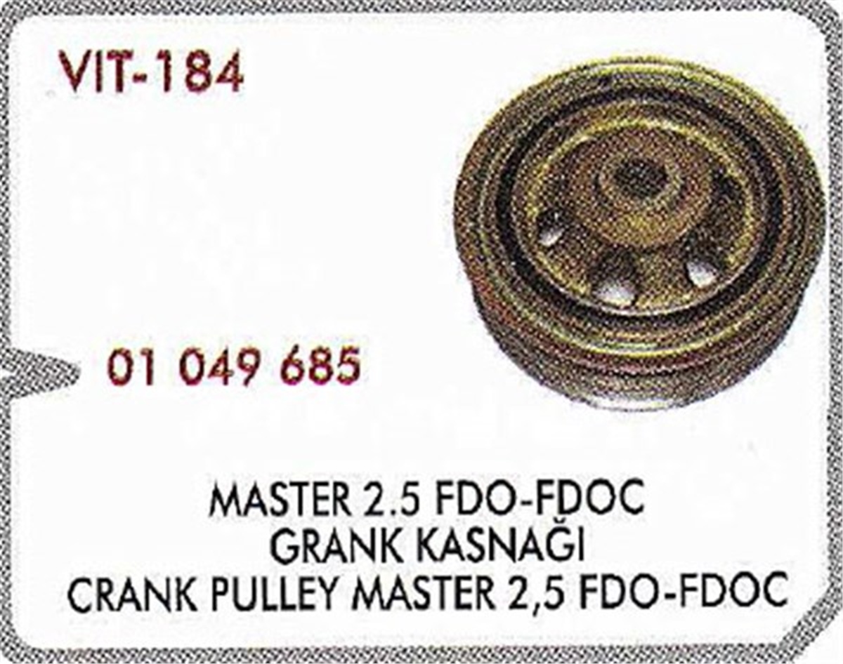 MASTERKRANK KASNAĞI MASTER 2.5 FDOU-FDOC VITESSE 184VITESSEVITESSE 184