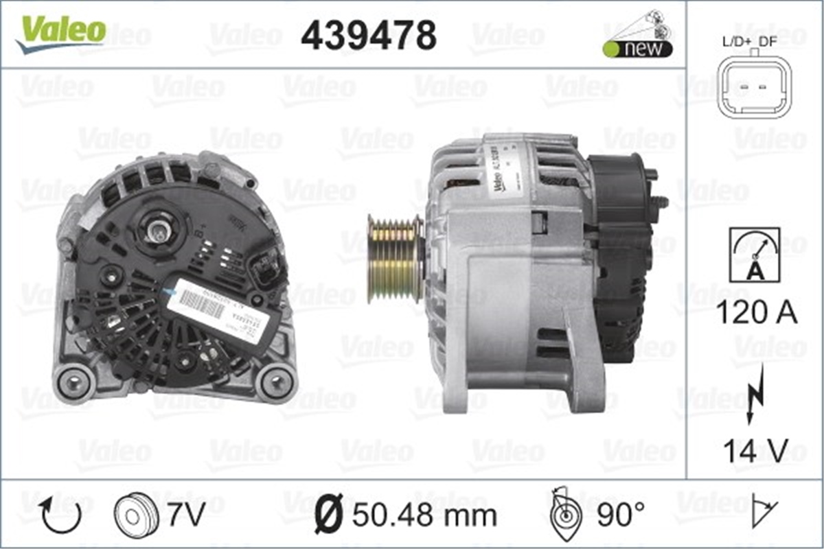 MEGANEALTERNATÖR RENAULT LAGUNA II MEGANE II VALEO 439478VALEOVALEO 439478