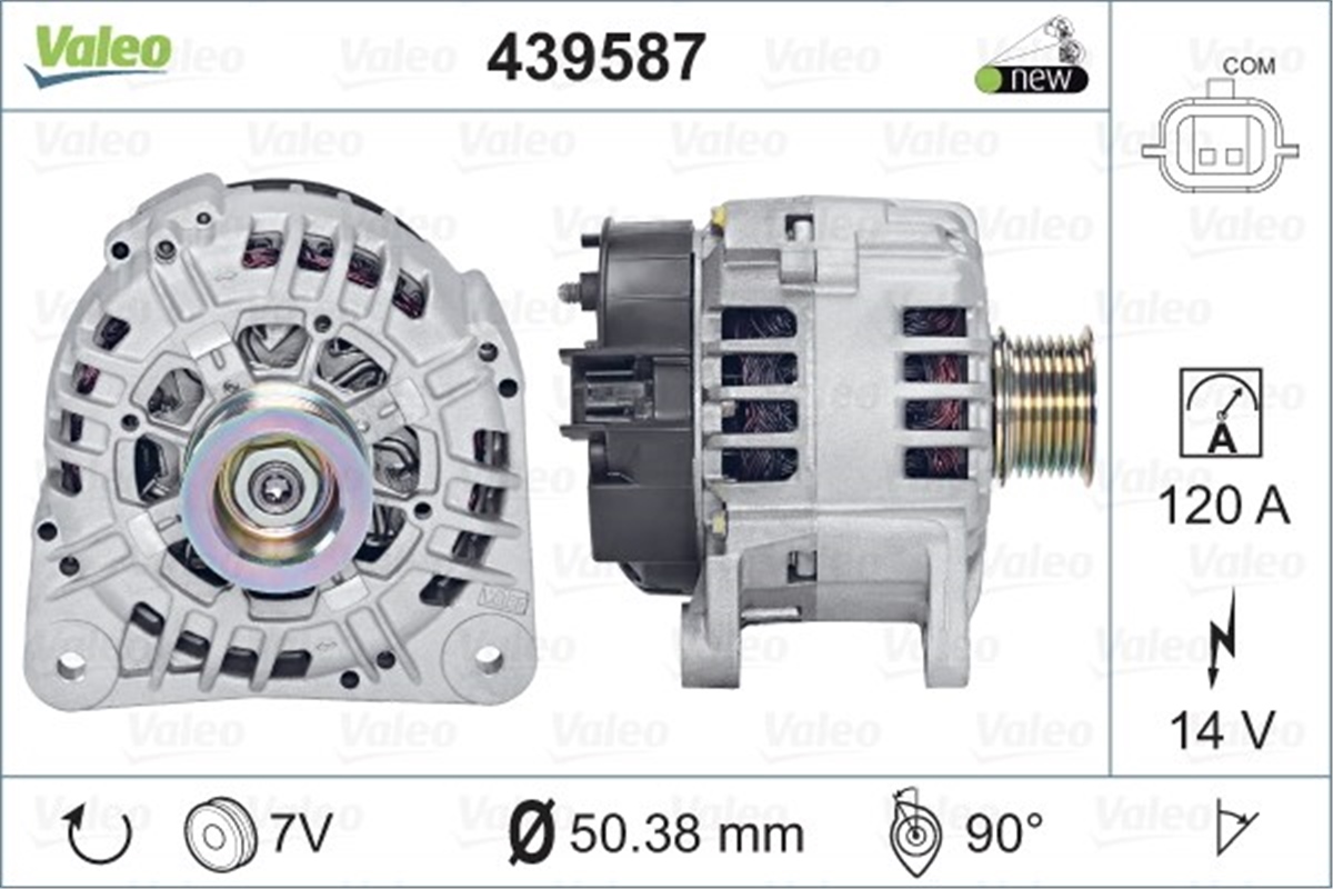 MEGANEALTERNATÖR RENAULT MEGANE II VALEO 439587VALEOVALEO 439587