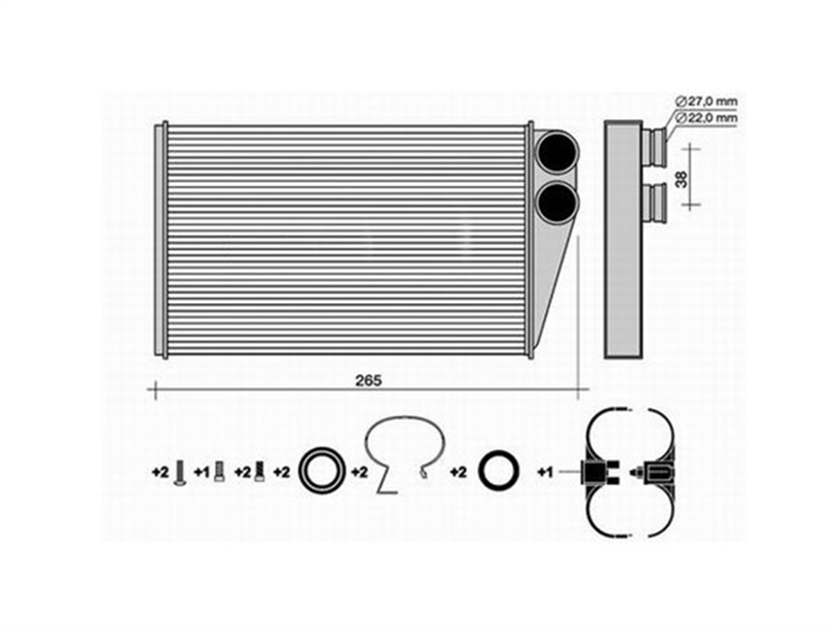 MEGANEKALORİFER RADYATORÜ CONTALI MEGANE II-SCENIC II 220X149.9 VALEO 812247VALEOVALEO 812247