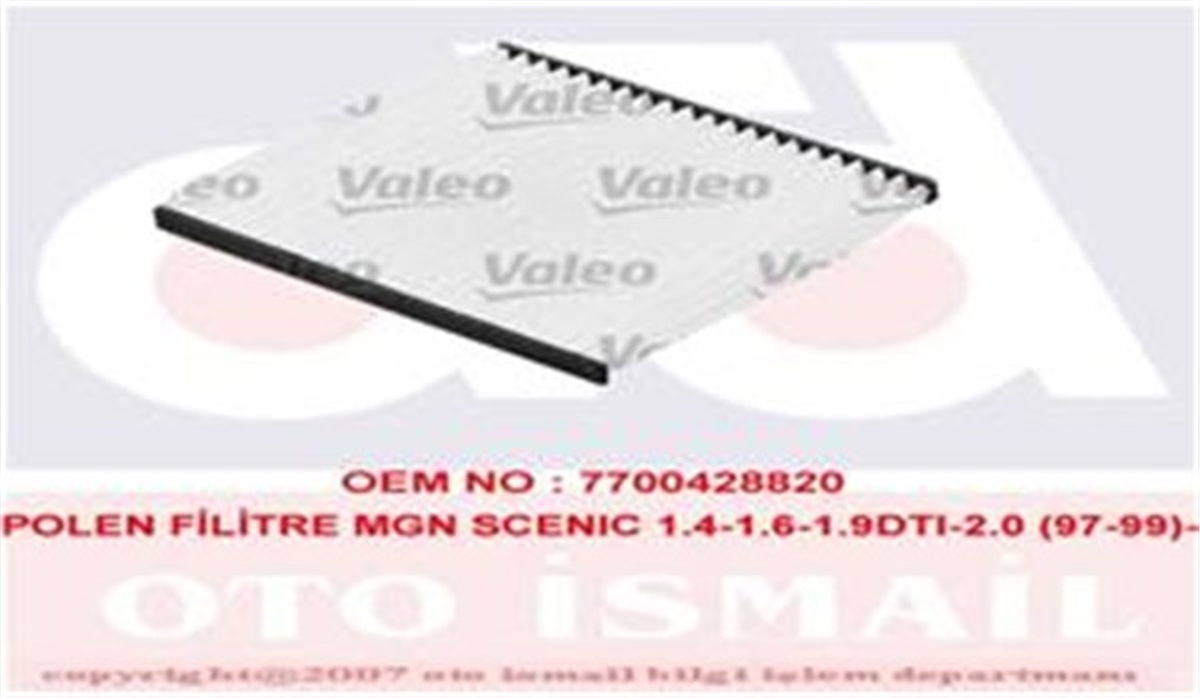 MEGANEPOLEN FİLTRESİ MEGANE SCENIC 1.4-1.6-1.9-2.0 97-99 VALEO 698279VALEOVALEO 698279