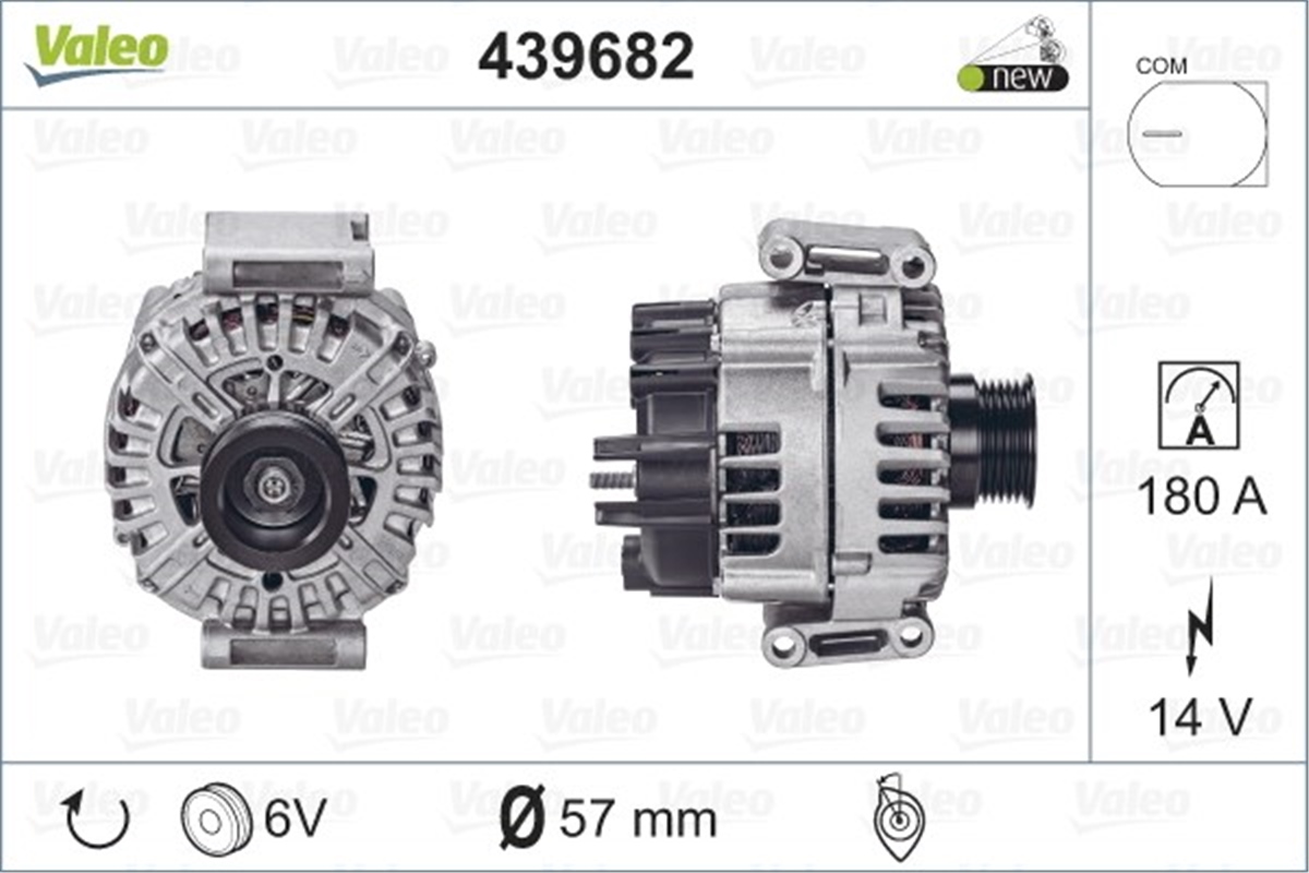 MERCEDESALTERNATÖR MERCEDES S M272 VALEO 439682VALEOVALEO 439682