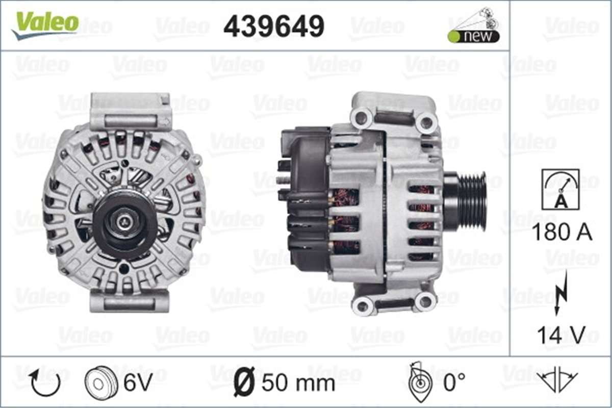 MERCEDESALTERNATÖR MERCEDES SLK ML GL FG18S016 VALEO 439649VALEOVALEO 439649