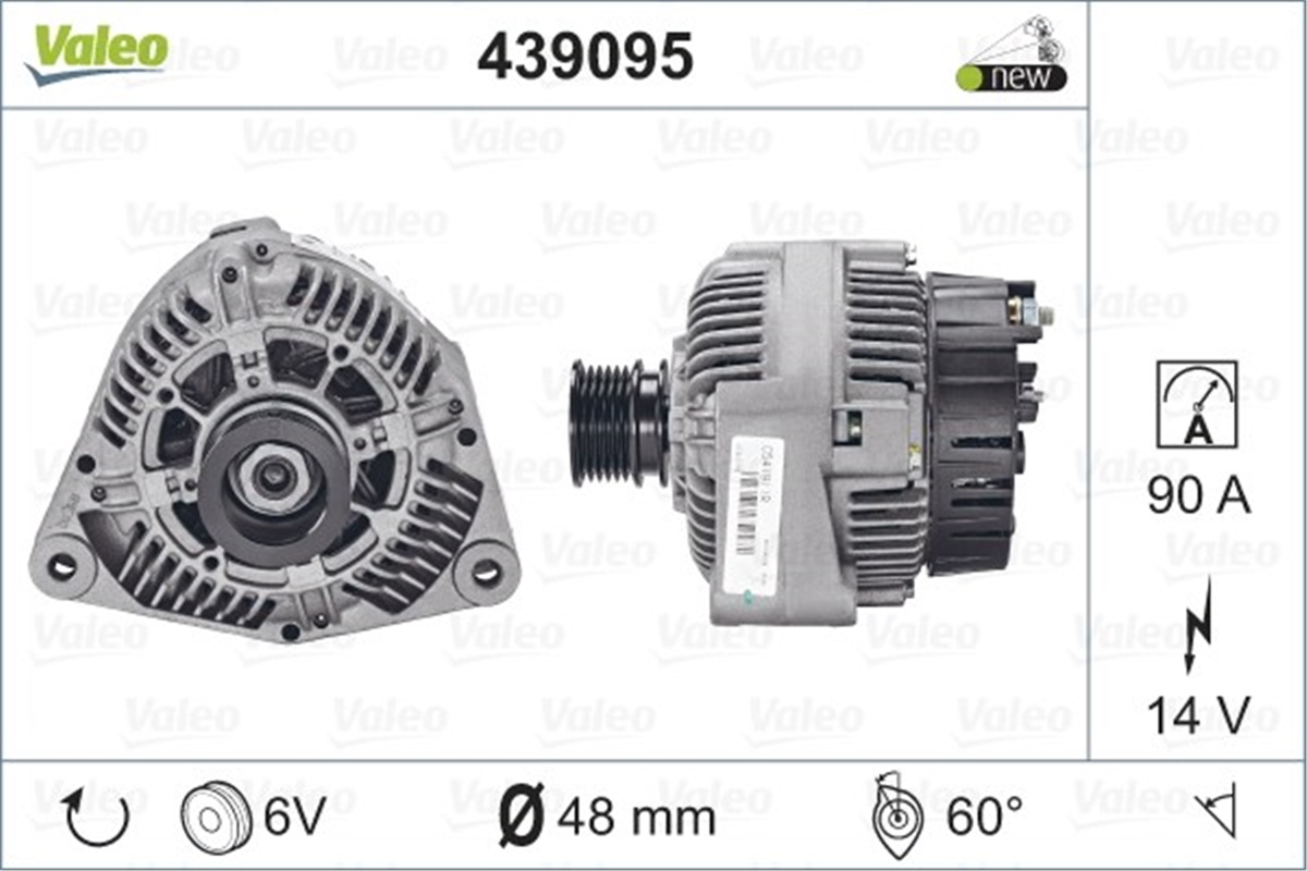 MERCEDESALTERNATÖR MERCEDES VALEO 439095VALEOVALEO 439095