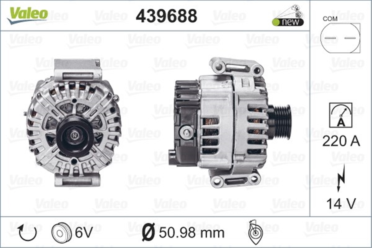 MERCEDESALTERNATÖR MERCEDES VALEO 439688VALEOVALEO 439688