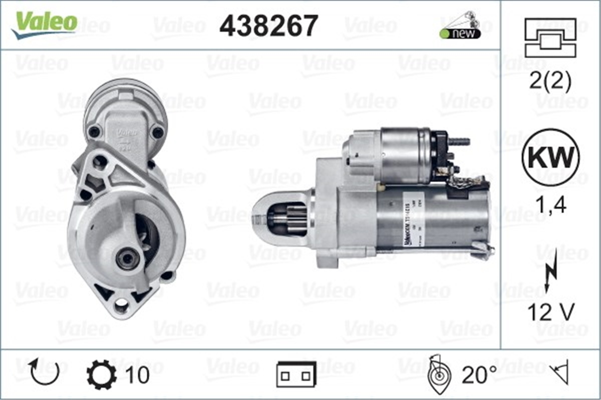 MERCEDESMARŞ MOTORU MERCEDES VALEO 438267VALEOVALEO 438267