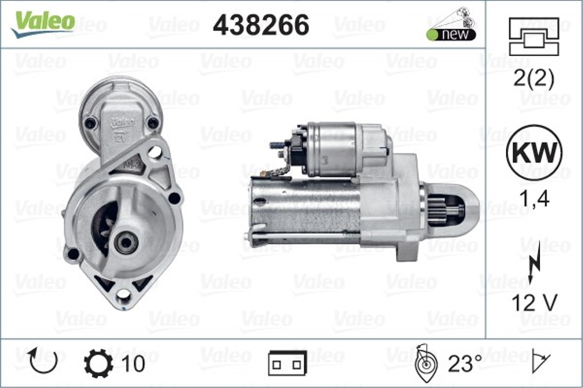 MERCEDESMARŞ MOTORU MERCEDES VALEO 438266VALEOVALEO 438266