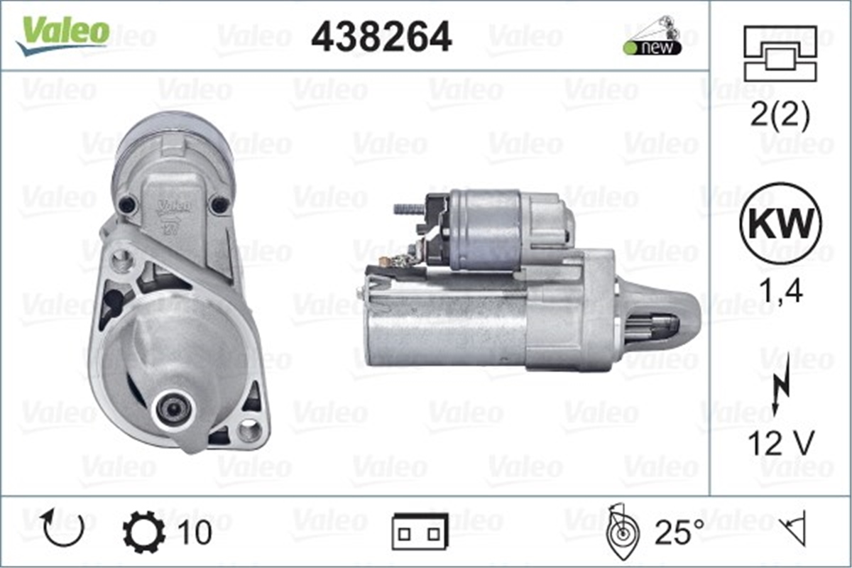 MERCEDESMARŞ MOTORU MERCEDES VALEO 438264VALEOVALEO 438264
