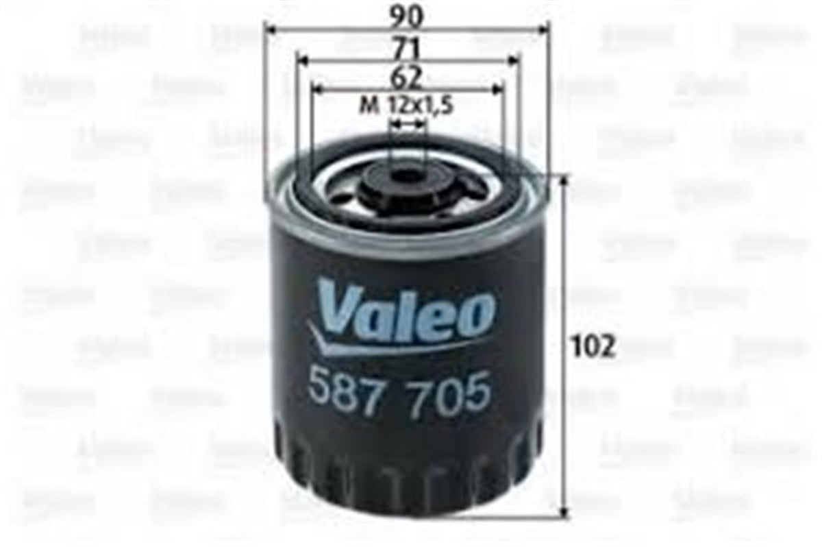MERCEDESYAKIT FİLTRESİ MAZOT MERCEDES 190 SERİ 190 D VALEO 587705VALEOVALEO 587705