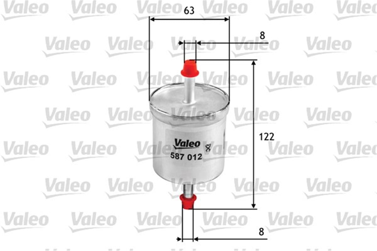 MICRAYAKIT FİLTRESİ BENZİN NISSAN MICRA II 1.0I 16V VALEO 587012VALEOVALEO 587012