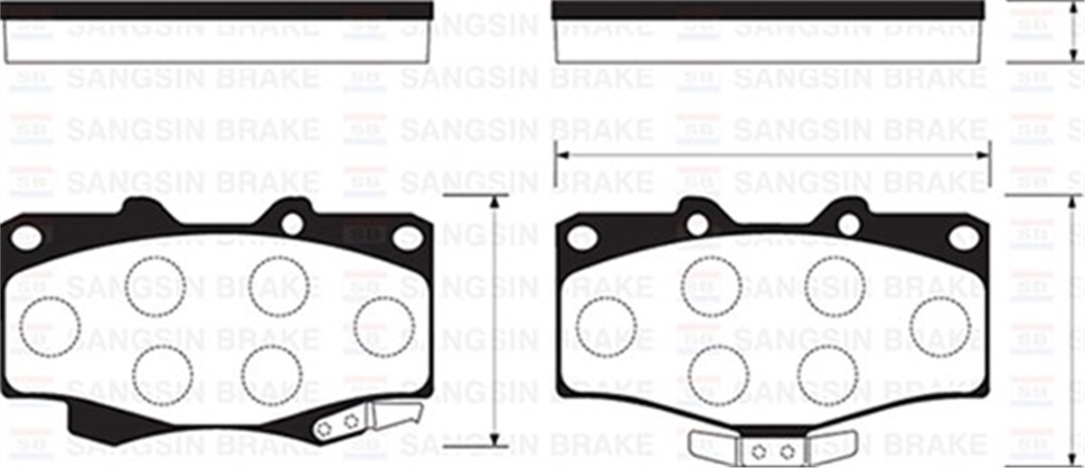MINIÖN BALATA HILUX MINIBUS-LANDCRUISER 90-97 4 RUNNER 89-92 GDB797 SANGSIN SP1222SANGSINSANGSIN SP1222