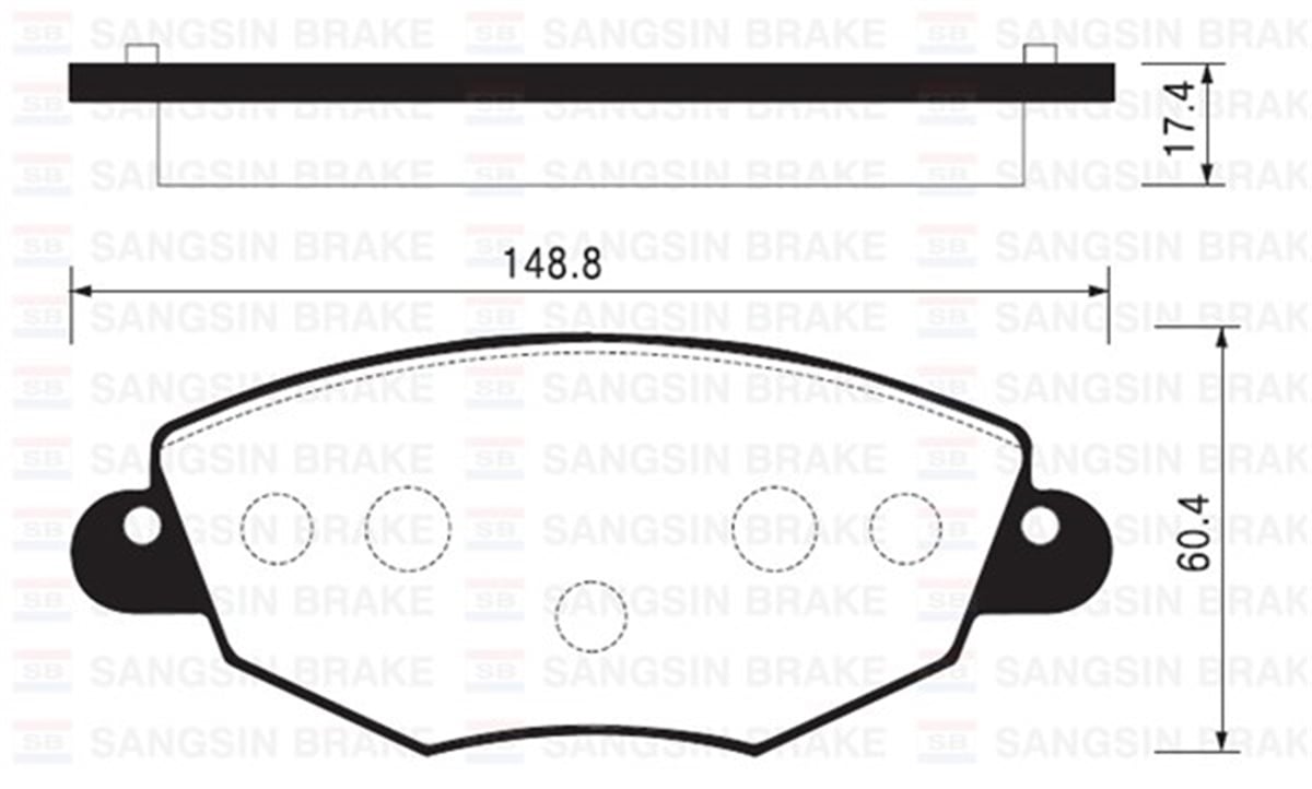MONDEOÖN BALATA MONDEO 2000-2007 JAGUAR X-TYPE 2001-2009 GDB1434 SANGSIN SP2030SANGSINSANGSIN SP2030
