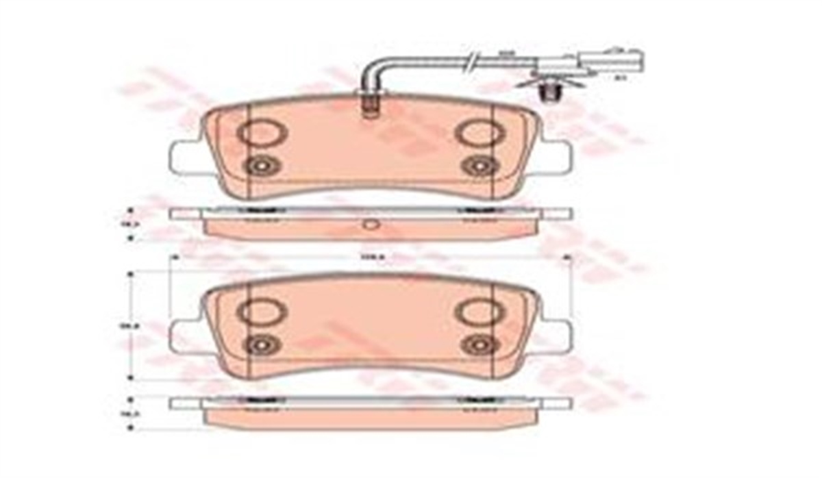 MOVANOARKA BALATA MASTER III -MOVANO 2.3 DCİ-CDTİ 10 TEK TEKER 440601186R-440604591R TRW GDB1903TRWTRW GDB1903