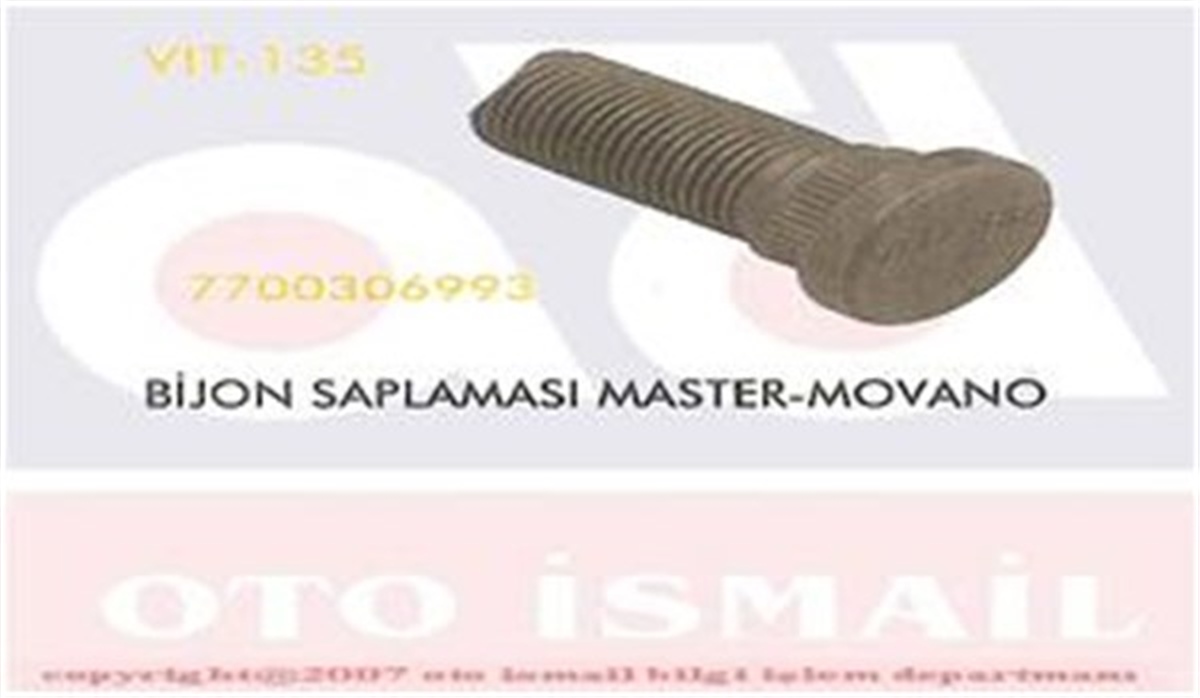 MOVANOBİJON SAPLAMASI ÖN MASTER-MOVANO VITESSE 135VITESSEVITESSE 135
