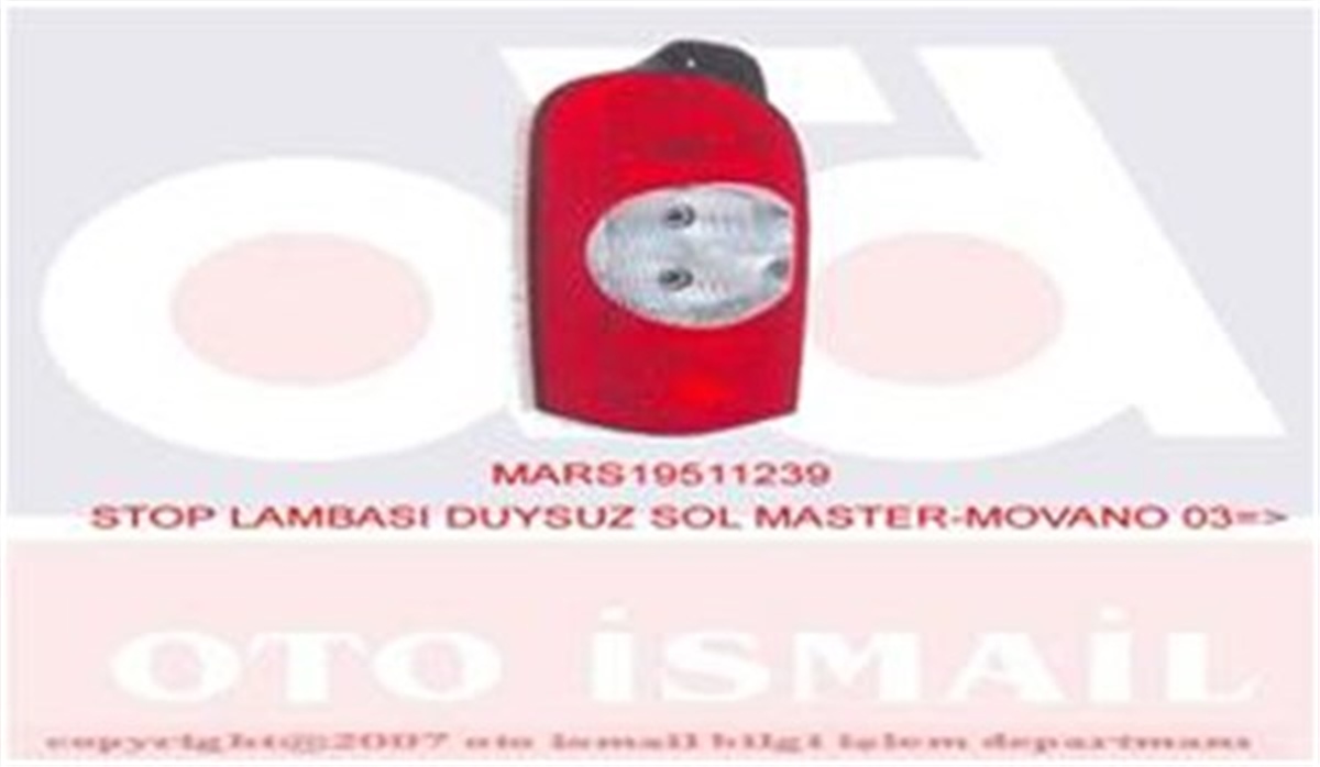 MOVANOSTOP LAMBASI DUYSUZ SOL MASTER-MOVANO 03 MARS 511239MARS-MARS 511239