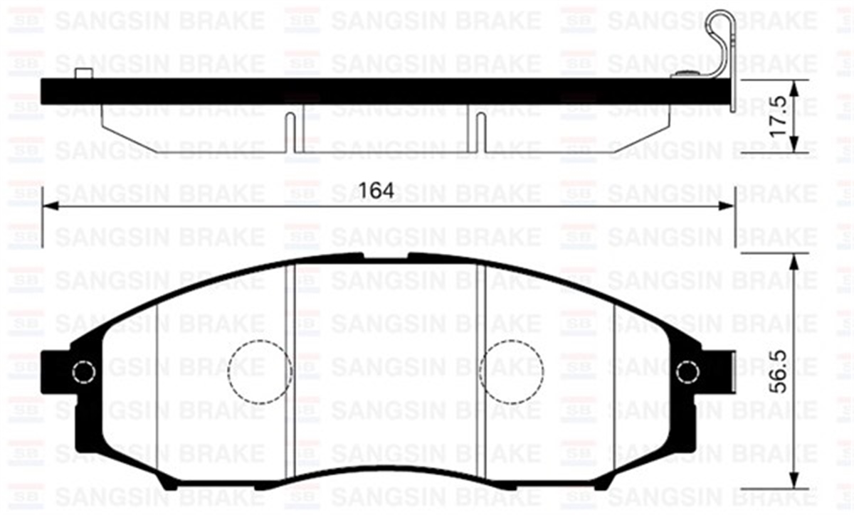 NAVARAÖN BALATA NISSAN D22-YD25 NAVARA PICK-UP KING CAB 2.5DI 4WD 4X4-2.4I 4WD 02 GDB33409 SANGSIN SP2078SANGSINSANGSIN SP2078