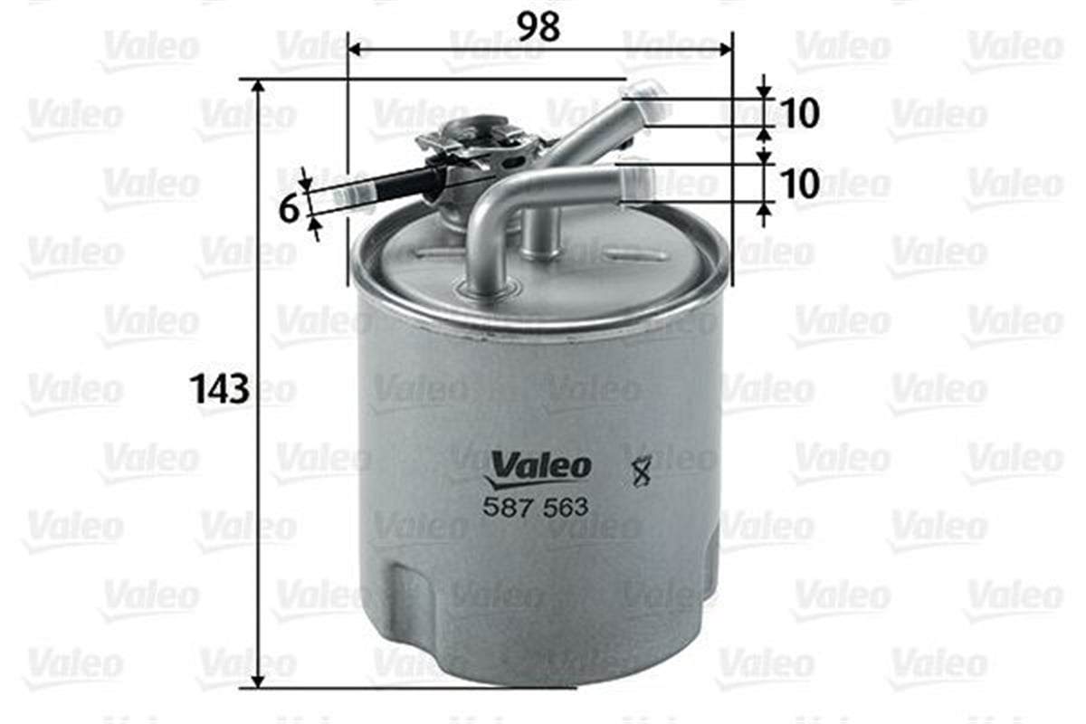 NAVARAYAKIT FİLTRESİ MAZOT NISSAN NAVARA 2.5 DCI 4WD VALEO 587563VALEOVALEO 587563