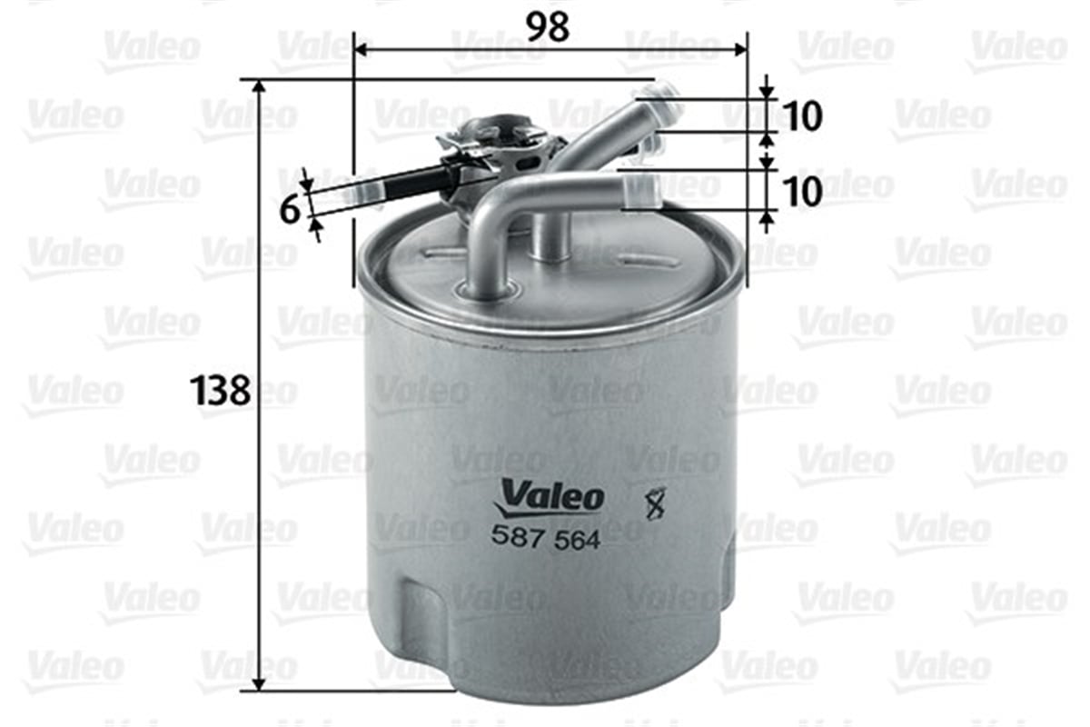 NAVARAYAKIT FİLTRESİ MAZOT NISSAN NAVARA 2.5 DCI 4WD VALEO 587564VALEOVALEO 587564