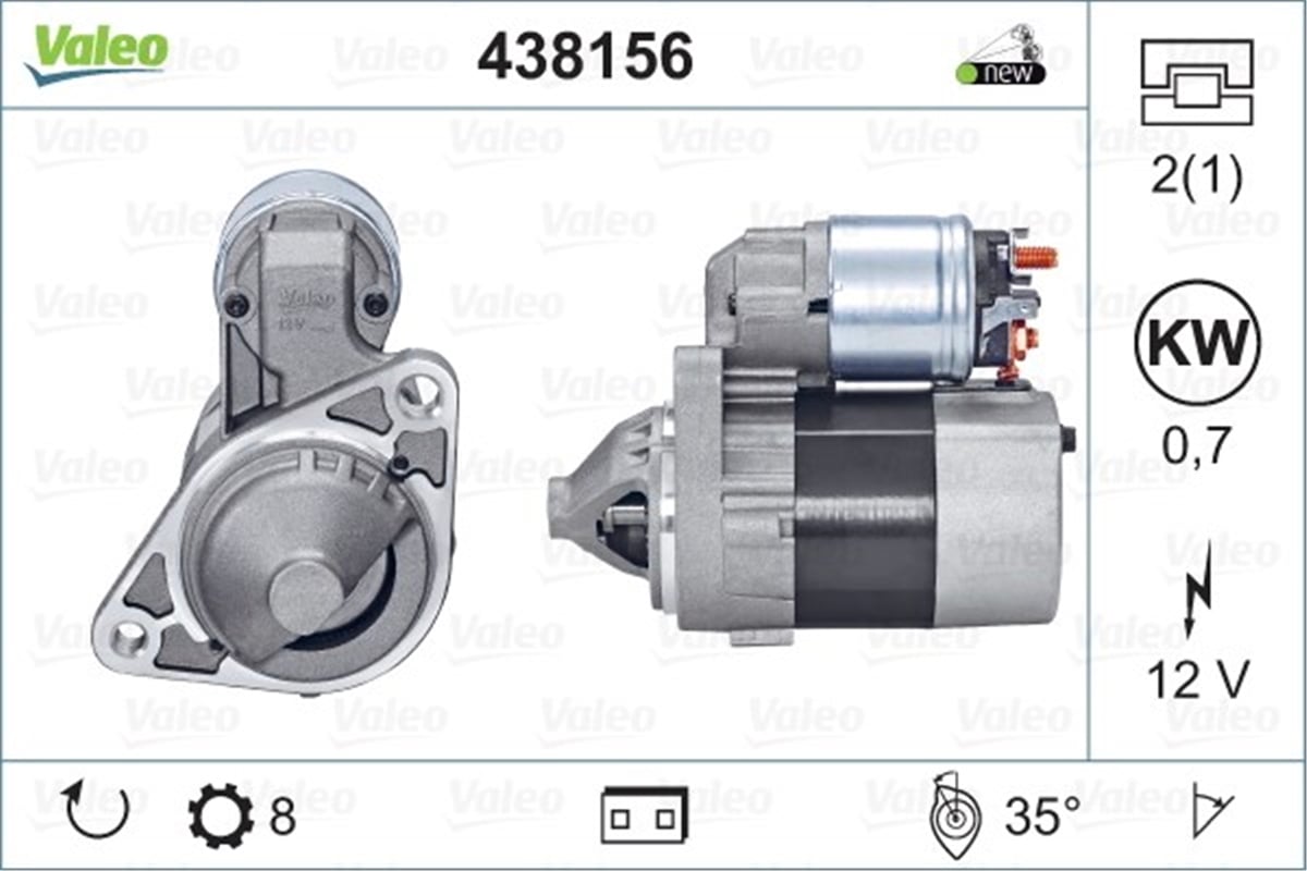 NISSANMARŞ MOTORU D7E42 NISSAN VALEO 438156VALEOVALEO 438156