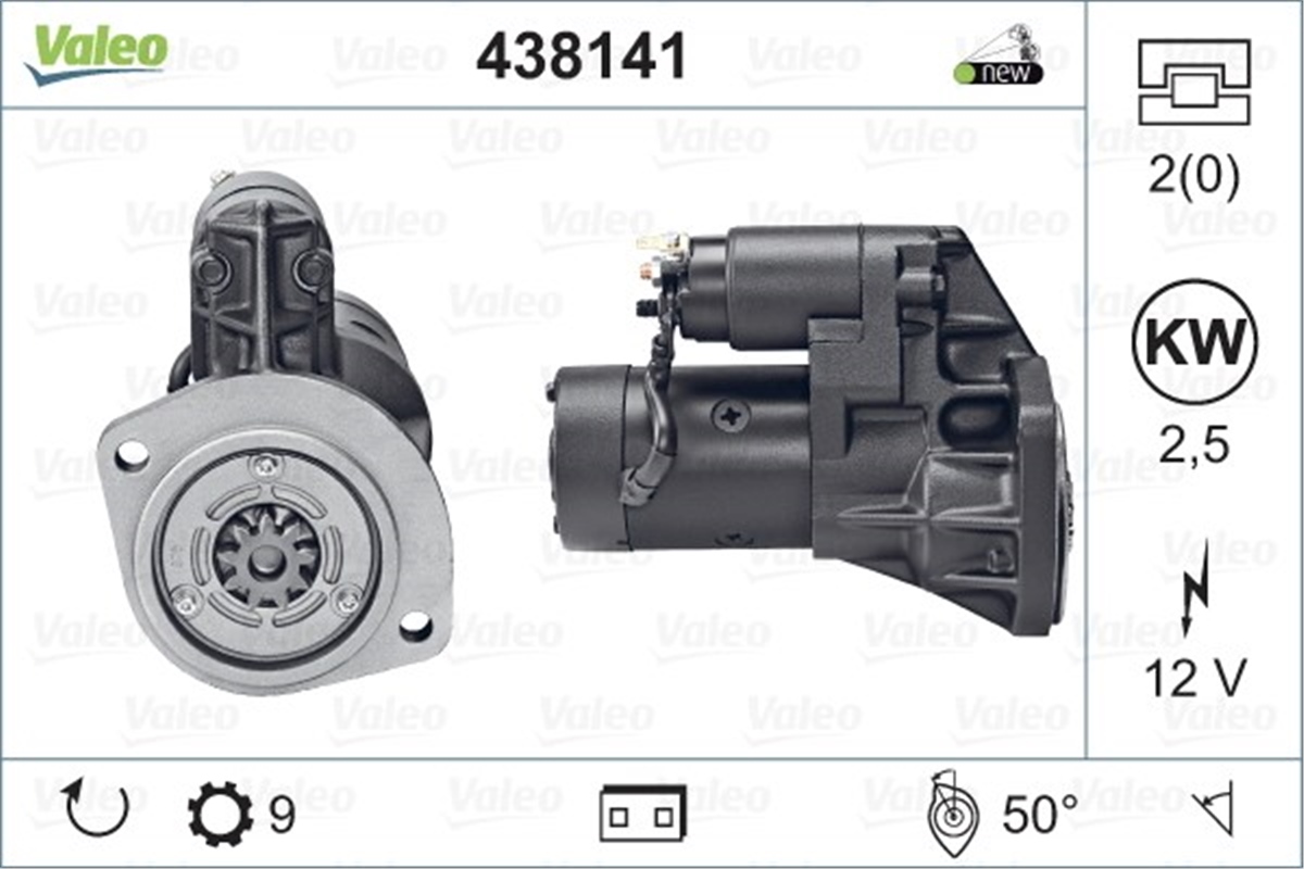 NISSANMARŞ MOTORU NISSAN DIVERS VALEO 438141VALEOVALEO 438141