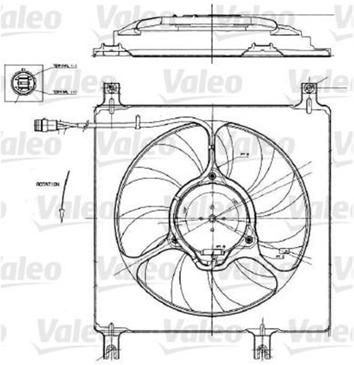 OPELFAN MOTORU OPEL AGILA VALEO 698552VALEOVALEO 698552
