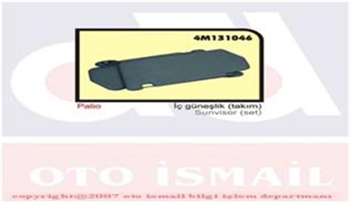 PALIOİÇ GÜNEŞLİK PALIO OZAR 4M131046OZAROZAR 4M131046