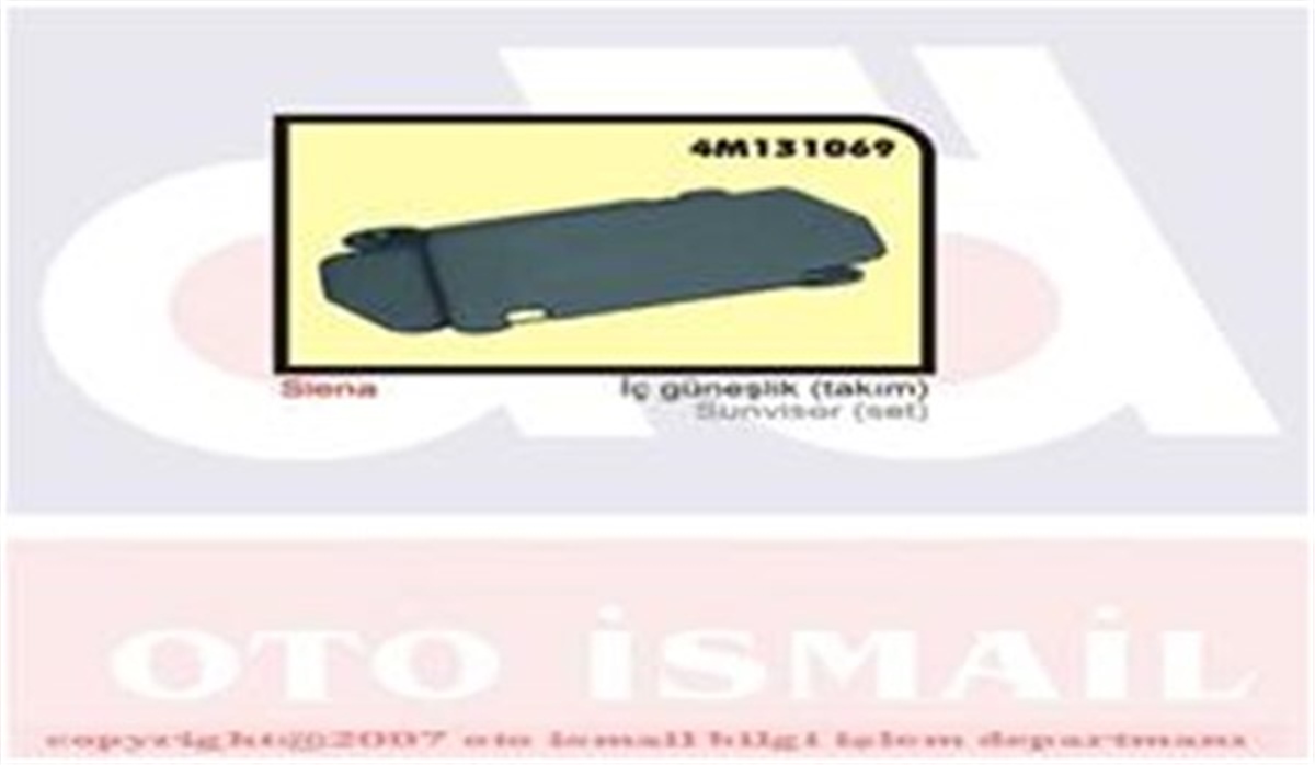 PALIOİÇ GÜNEŞLİK PALIO-SIENA OZAR 4M131069OZAROZAR 4M131069