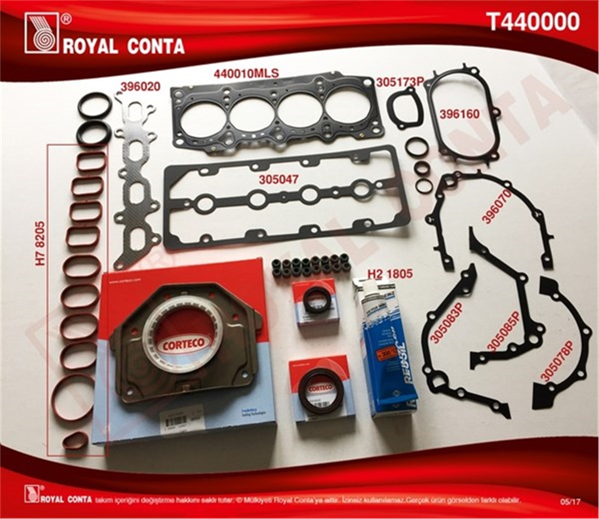 PALIOMOTOR TAKIM CONTA FULL PALIO-LINEA-GRANDE PUNTO 1.4 16V ROYAL T440000ROYALROYAL T440000