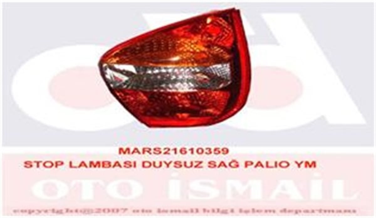 PALIOSTOP LAMBASI DUYSUZ SAĞ PALIO YM MARS 610359MARS-MARS 610359
