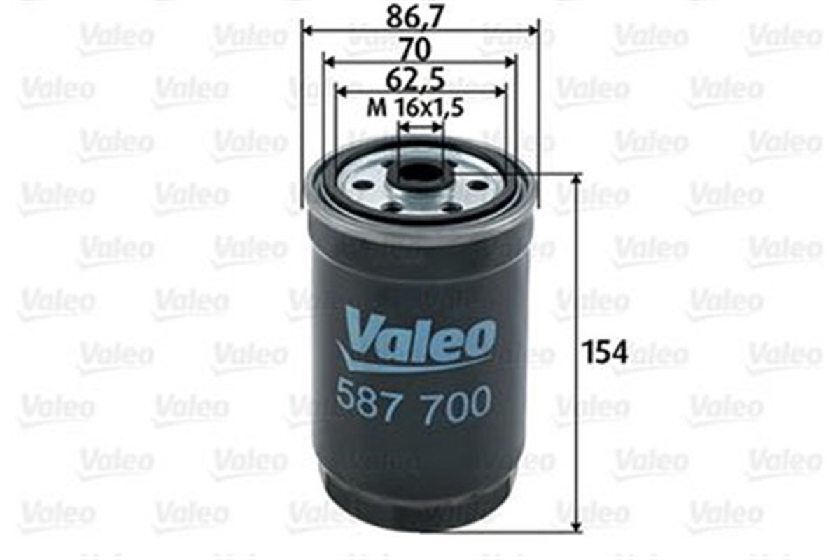 PALIOYAKIT FİLTRESİ ASTRA-CORSA-VECTRA-TRAFFIC-BOXER-PALIO-DUCATO1.7-1.9-2.4-2.5D-ACCENT-ERA-GETZ 1.5CRDİ VALEO 587700VALEOVALEO 587700