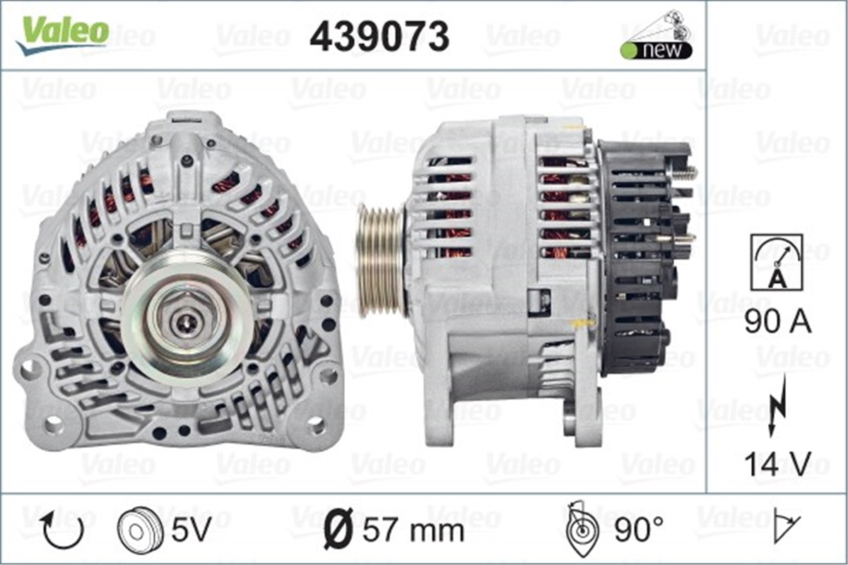 PASSATALTERNATÖR VAG PASSAT A4 VALEO 439073VALEOVALEO 439073