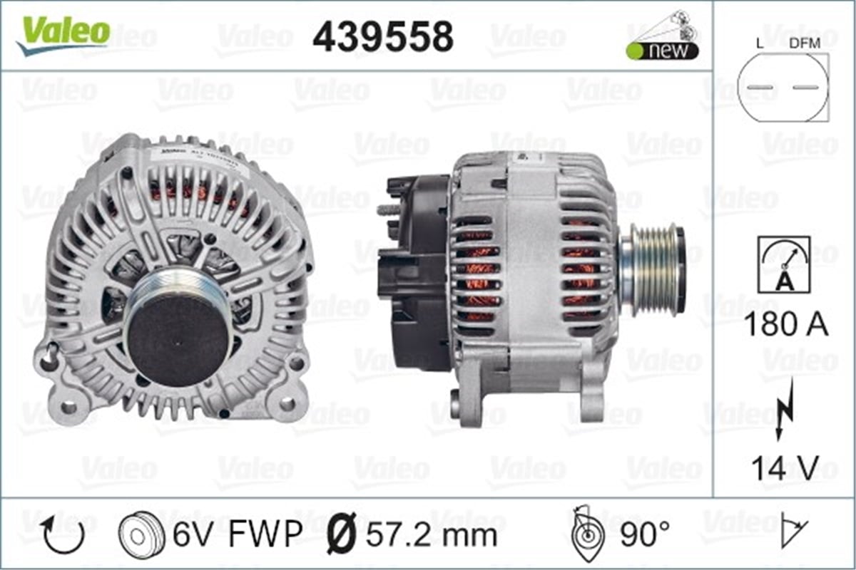 PASSATALTERNATÖR VW PASSAT VALEO 439558VALEOVALEO 439558