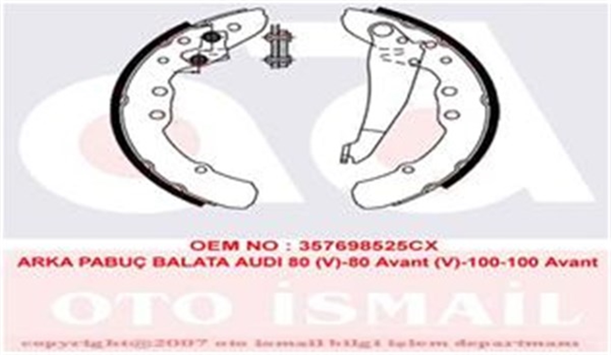 PASSATARKA PABUÇ BALATA CADDY II-GOLF III-PASSAT 90-97 230X40 GS8113 TRW GS8544TRWTRW GS8544