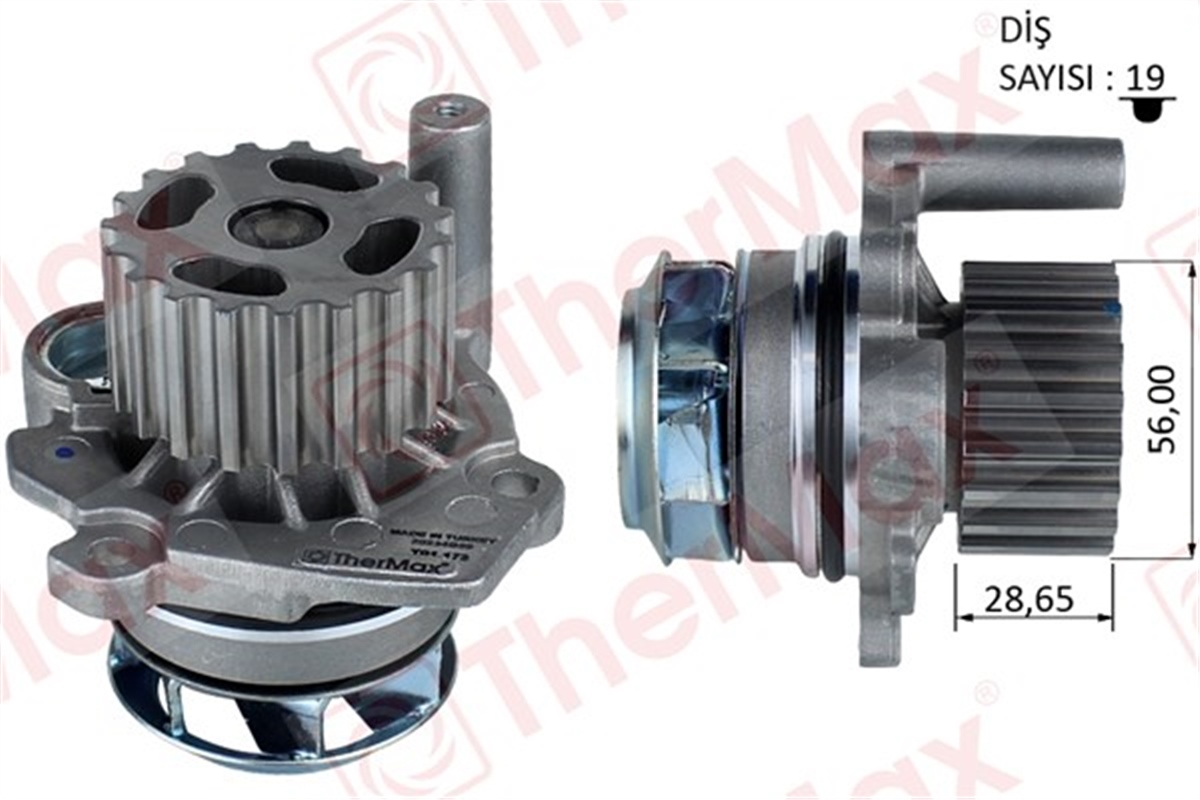 PASSATDEVİRDAİM CRAFTER-T6-A3-JETTA-CADDY-POLO-PASSAT 1.2-1.6-2.0TDI CAYB-C-D-CAAB-C-CKUB-CFFB-CAGA T THERMAX T01.173THERMAXTHERMAX T01.173