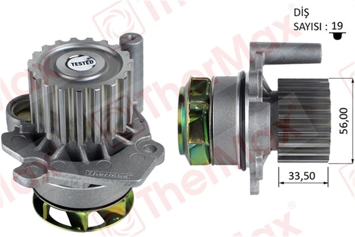 PASSATDEVİRDAİM PASSAT-A4-A6-GOLF 5-SUPERB 2.0TDI 06-10 BKP-BKD-BRE THERMAX T01.204THERMAXTHERMAX T01.204