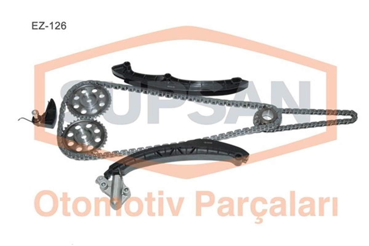 PASSATEKSANTRİK ZİNCİR SETİ 8 PARÇA VW GOLF V-VI-PASSAT-JETTA-TIGUAN- 1.4 16V TSI 122 BG-140 BG-160 BG SUPSAN EZ-126SUPSANSUPSAN EZ-126