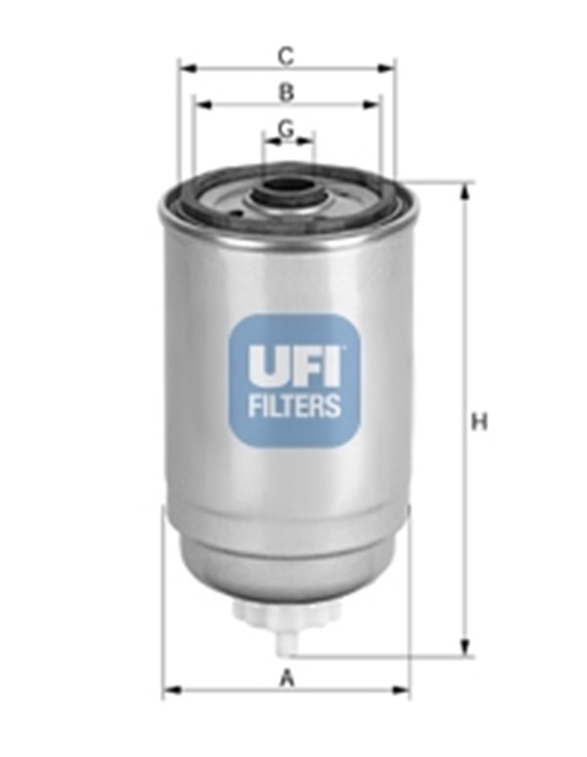 PASSATYAKIT FİLTRESİ PASSAT 1.9TDI 98-05 - A4 1.9TDI 00-01 - A6 1.9TDI 00-05 OE UFI 2441400UFIUFI 2441400