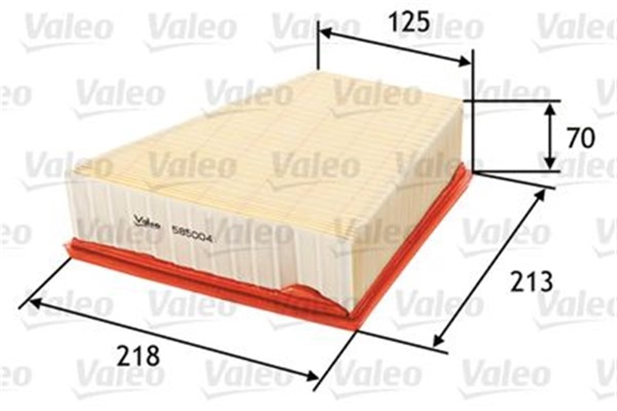 POLO0986TF0078 HAVA FİLTRESİ CORDOBA 02-09 -POLO 01 IBIZA IV 02-09 -FABIA 00-08 1.4-1.8-1.9TDI VALEO 585004VALEOVALEO 585004