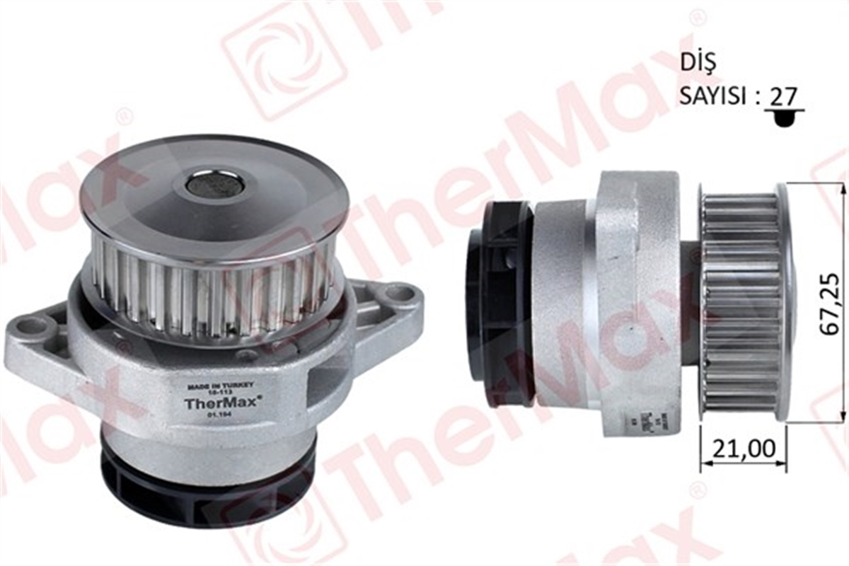 POLODEVİRDAİM GOLF III-POLO-CORDOBA-IBIZA 1.6 75 HP 98-02 AEE-AEX T THERMAX T01.194THERMAXTHERMAX T01.194
