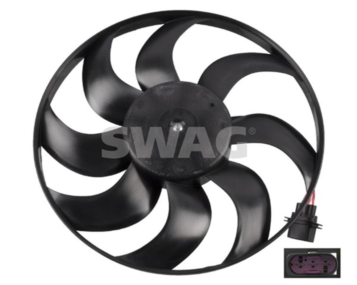 POLOFAN MOTORU 393MM POLO 01-09 CORDOBA 02-09 IBIZA IV-V-FABIA 99-08 1.2-1.4 16V-1.6 16V-1.9D 12V FEBI 26860 SWAG 30926860SWAGSWAG 30926860