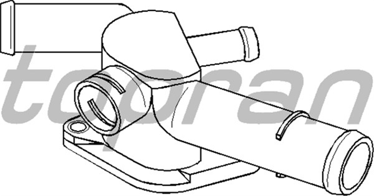 POLOTERMOSTAT YUVASI FLANŞI BORA 98-05 - GOLF IV 97-05 1.6-2.0-POLO 1.6 97-01 - T4 2.0 03 TOPRAN 108197755TOPRANTOPRAN 108197755