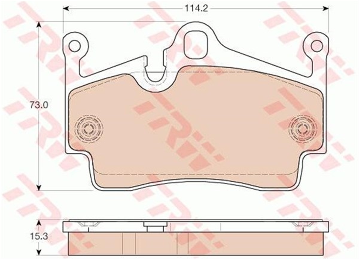PORSCHEARKA BALATA PORSCHE BOXSTER 12 CAYMAN 13 TRW GDB1961TRWTRW GDB1961