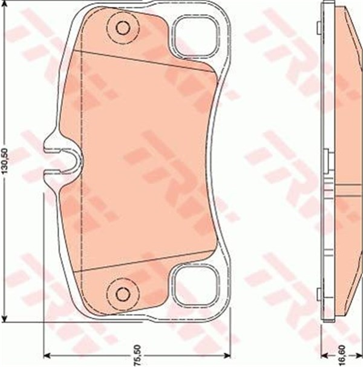 PORSCHEARKA BALATASI PORSCHE 911 2006-2012 TRW GDB1792TRWTRW GDB1792