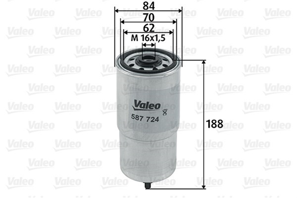 PUNTOYAKIT FİLTRESİ MAZOT FIAT PUNTO II 1.9 JTD VALEO 587724VALEOVALEO 587724