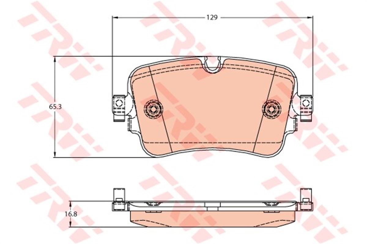Q7ARKA BALATA AUDI Q7 2.0TFSI-3.0TFSI-3.0TDI 15 129MMX65.5MMX16.8MM TRW GDB2131TRWTRW GDB2131