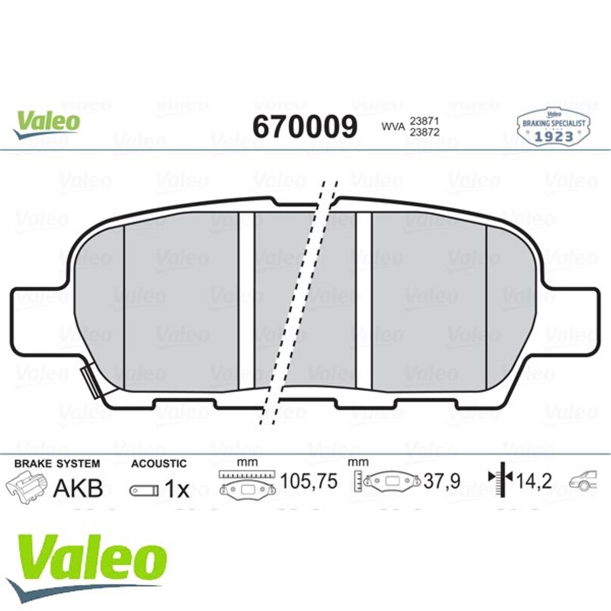 QASHQAIARKA BALATA KALEOS 2.0DCİ 2.5 08 QASHQAI 1.6-2.0-1.5DCİ-2.0DCİ 07 X-TRAIL 2.0-2.5-2.0DCİ 07 VALEO 670009VALEOVALEO 670009